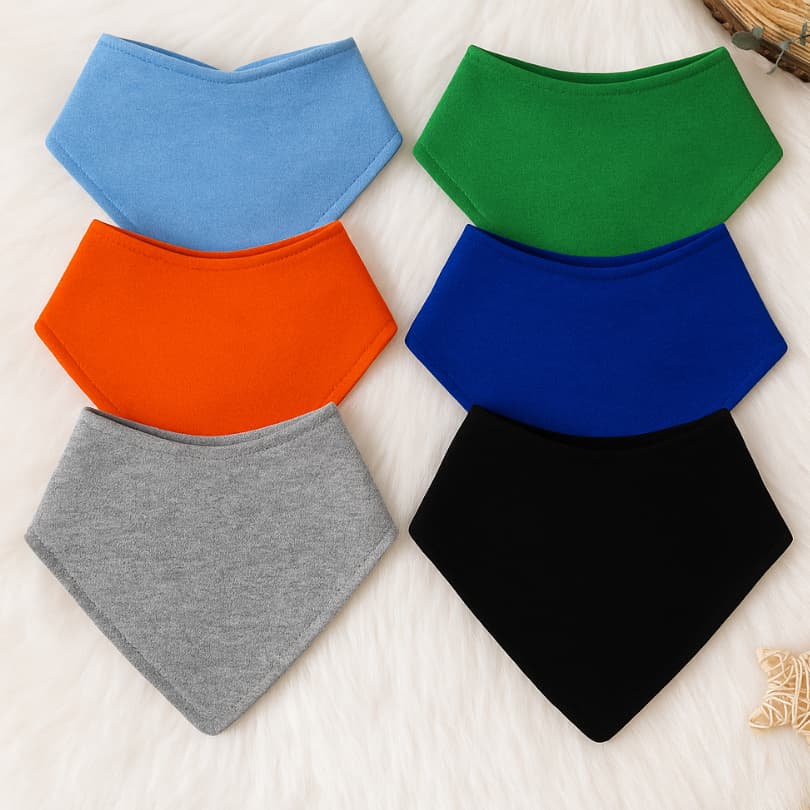 Babador Bebe Bandana Varias Cores Confortavel com Regulagem
