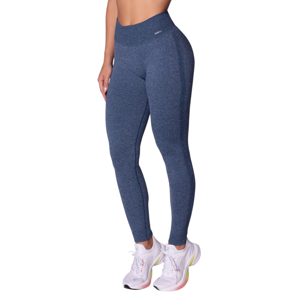 Calça Legging Sem Costura Push Up Cós Alto Academia Selene
