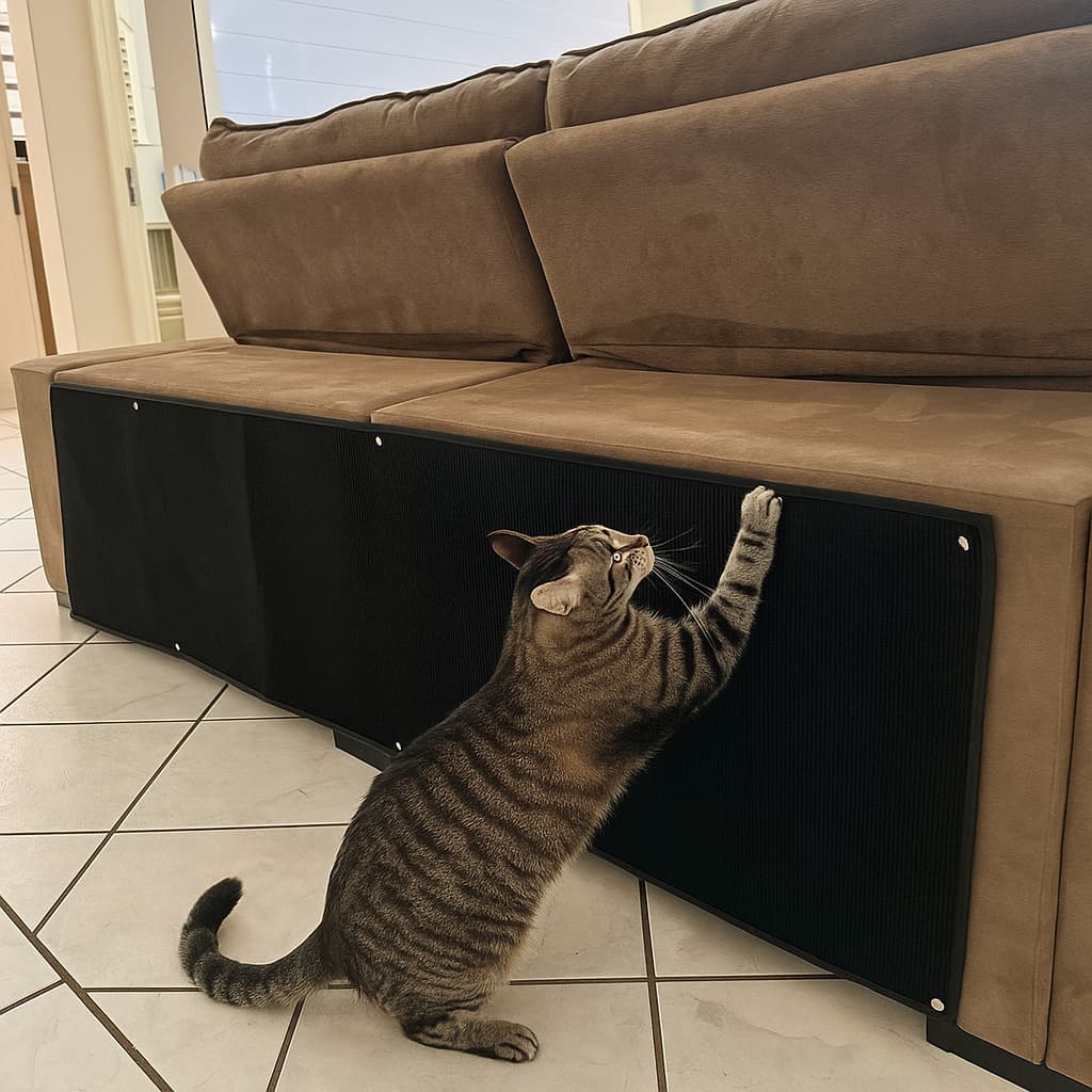 Arranhador Carpete Premium Grande 200x50 para Gato Protetor para Sofá Cama Box