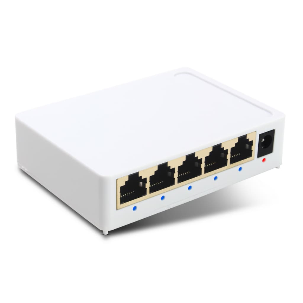 Switch Rj45 Lan Gigabit 5 Portas Hub 10/100/1000mbps Bivolt