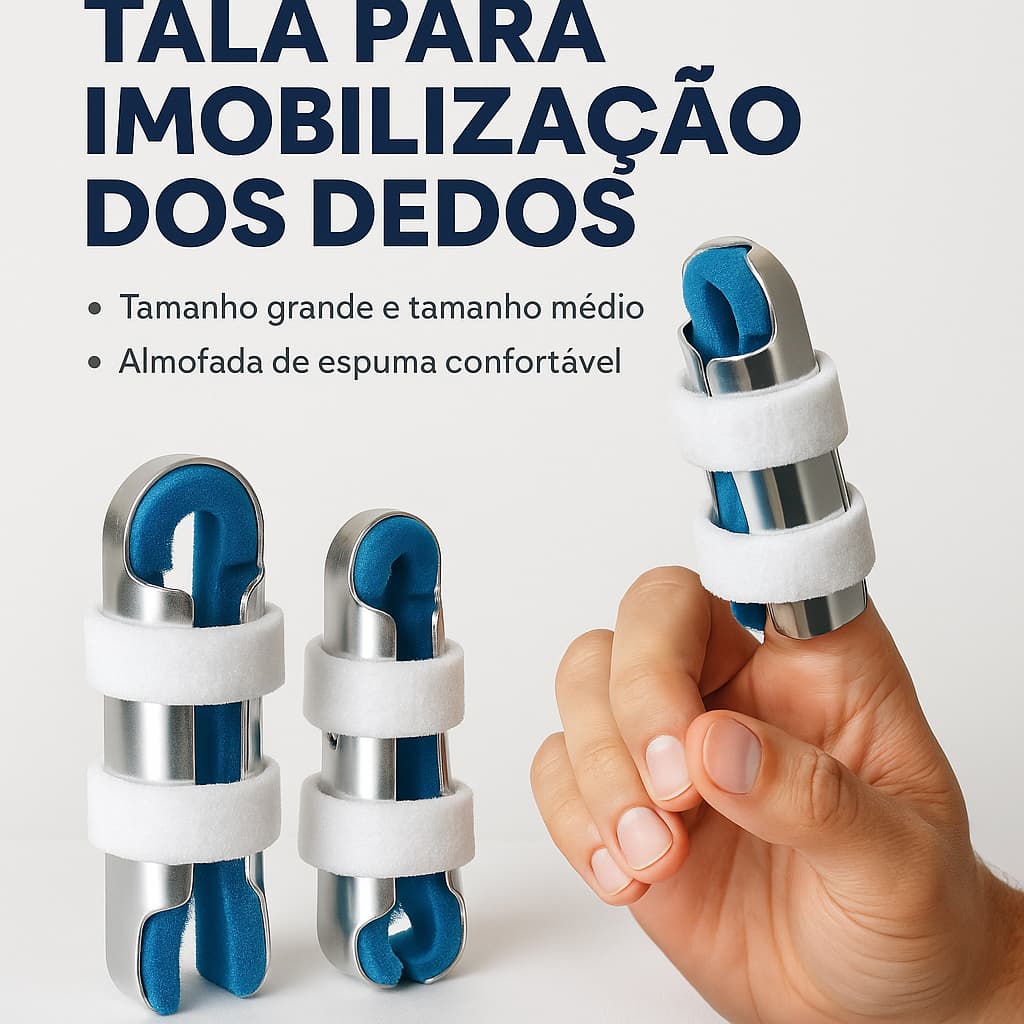Tala Ortopédica para Dedos – Kit com 2 Tamanhos