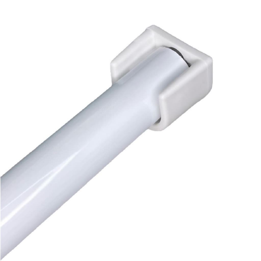 Varão de Cortina Flange Lateral 19mm (Fino) Metal Kit Completo Diversas Medidas Cores