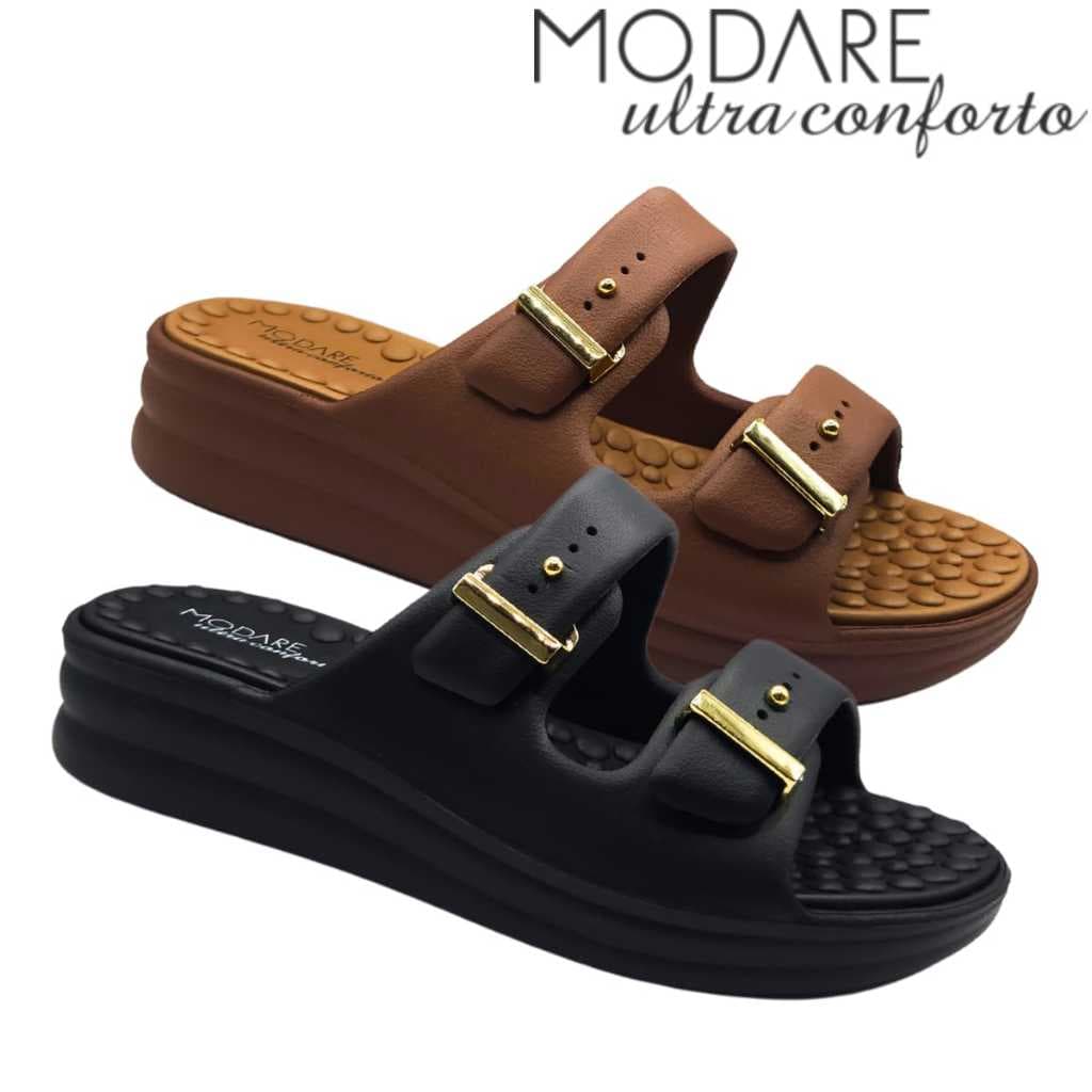 Chinelo Tamanco Feminino Modare Esporão Com Regulagem Fascite Plantar Leve Confortável