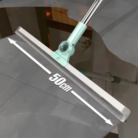 Rodo de Silicone Multiuso 120cm--140cm 2 em 1 Vassoura e Limpador de Vidros para Uso Seco e Molhado