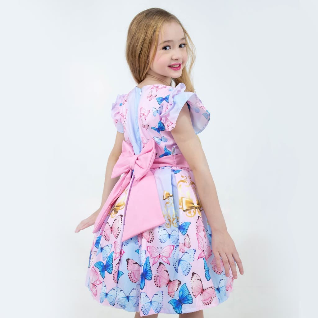 Vestido Tematico Borboletas Jardim Encantado Aniversário