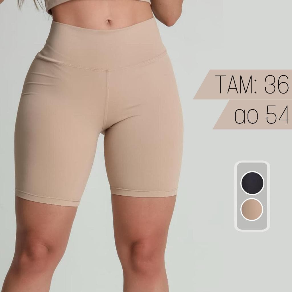 Short Bermuda Segunda Pele Anágua Feminina Anti Atrito Microfibra Poliamida