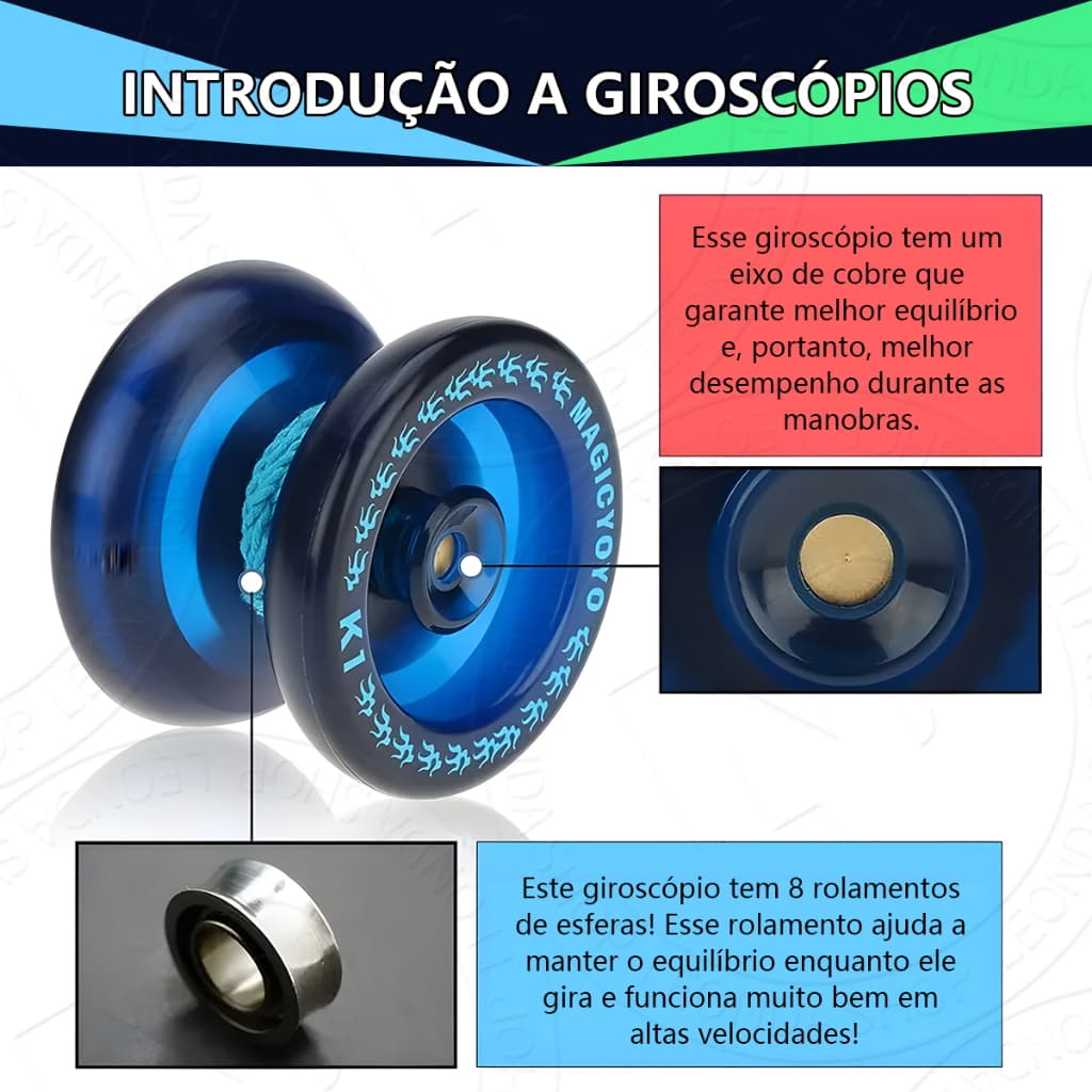 Yoyo K1 Yo-Yo profissional ABS Yoyo com rolamento e bola de amarração giratória⚡entrega rápida⚡