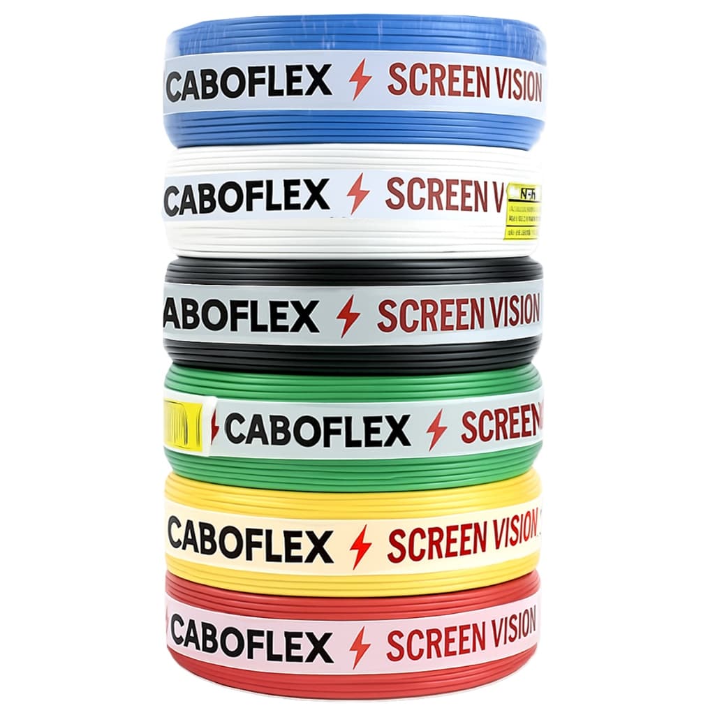 Cabo Flexível 4mm Rolo de Fio Elétrico 4,0mm com Selo certificado 20 metros, 50 metros, 100 metros