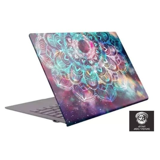 Skin para notebook para todos tamanhos mandala colorida galáxia psicodélica proteção qualidade e criatividade