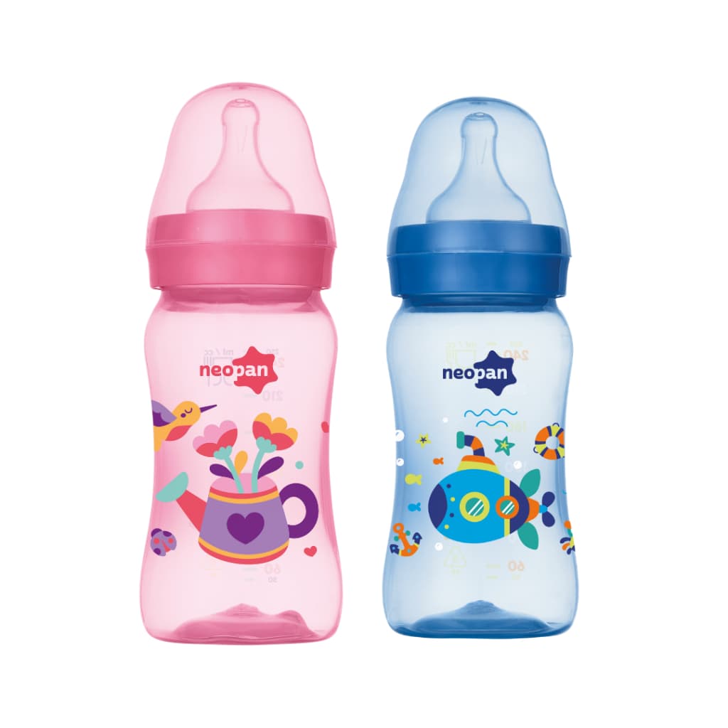 Mamadeira Criativa Boca Larga Convencional - 250ml - Neopan