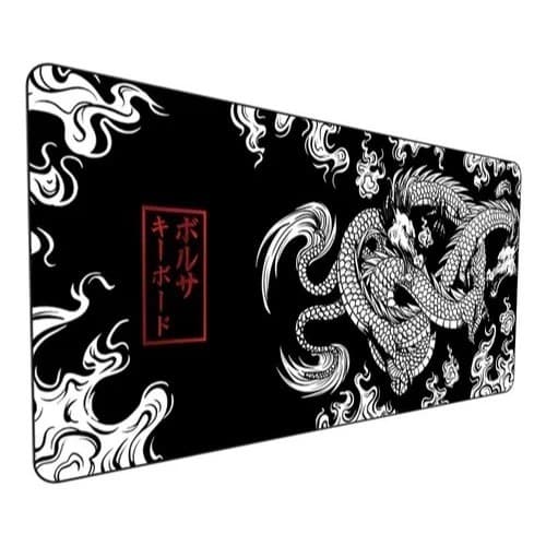 Mouse Pad Gamer Profissional 70x30cm - Dragão Chinês Japonês