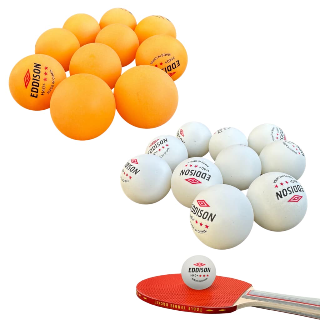 Kit 10 Bolinhas de Tênis de Mesa 3 Estrelas 40mm ITTF para Treinamento e Competição Branca/Laranja
