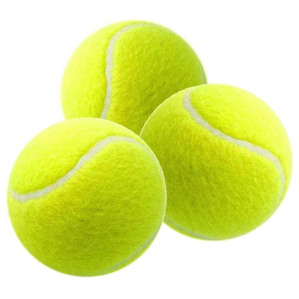 Kit 3 Bolinhas de Tênis Verde Para Atividades ao Ar Livre e Treinamento - Resistente e Durável