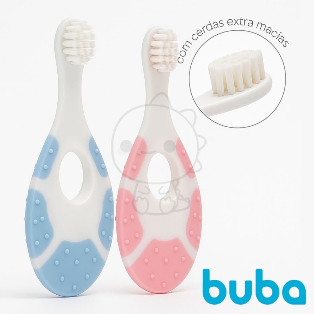Escova de Dente Buba Infantil Escova bebê dentinhos escovinha de dente