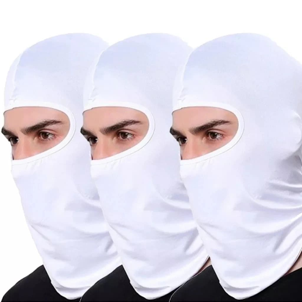 Kit 3 Touca Ninja Balaclava Motoqueiros Proteção UV50+