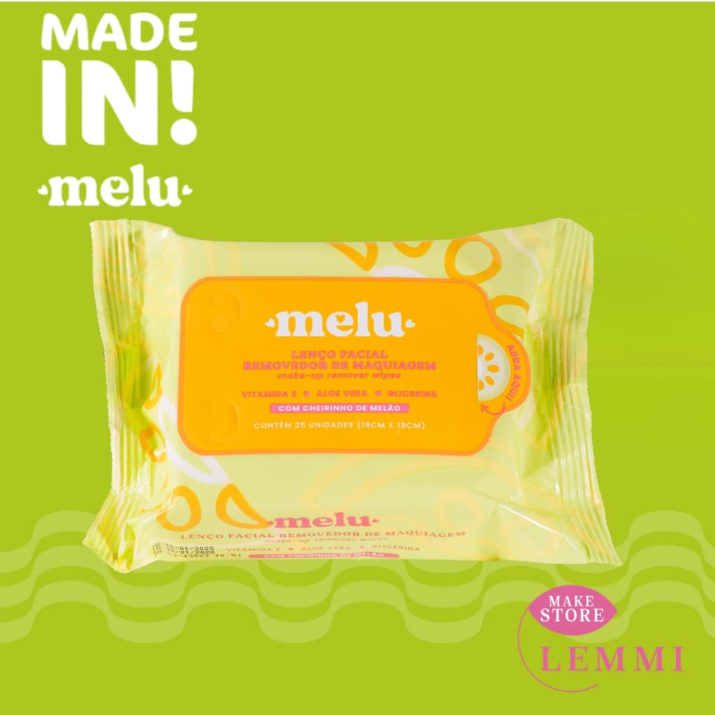Lenço Demaquilante Made in Melu By Ruby Rose - Removedor de maquiagem