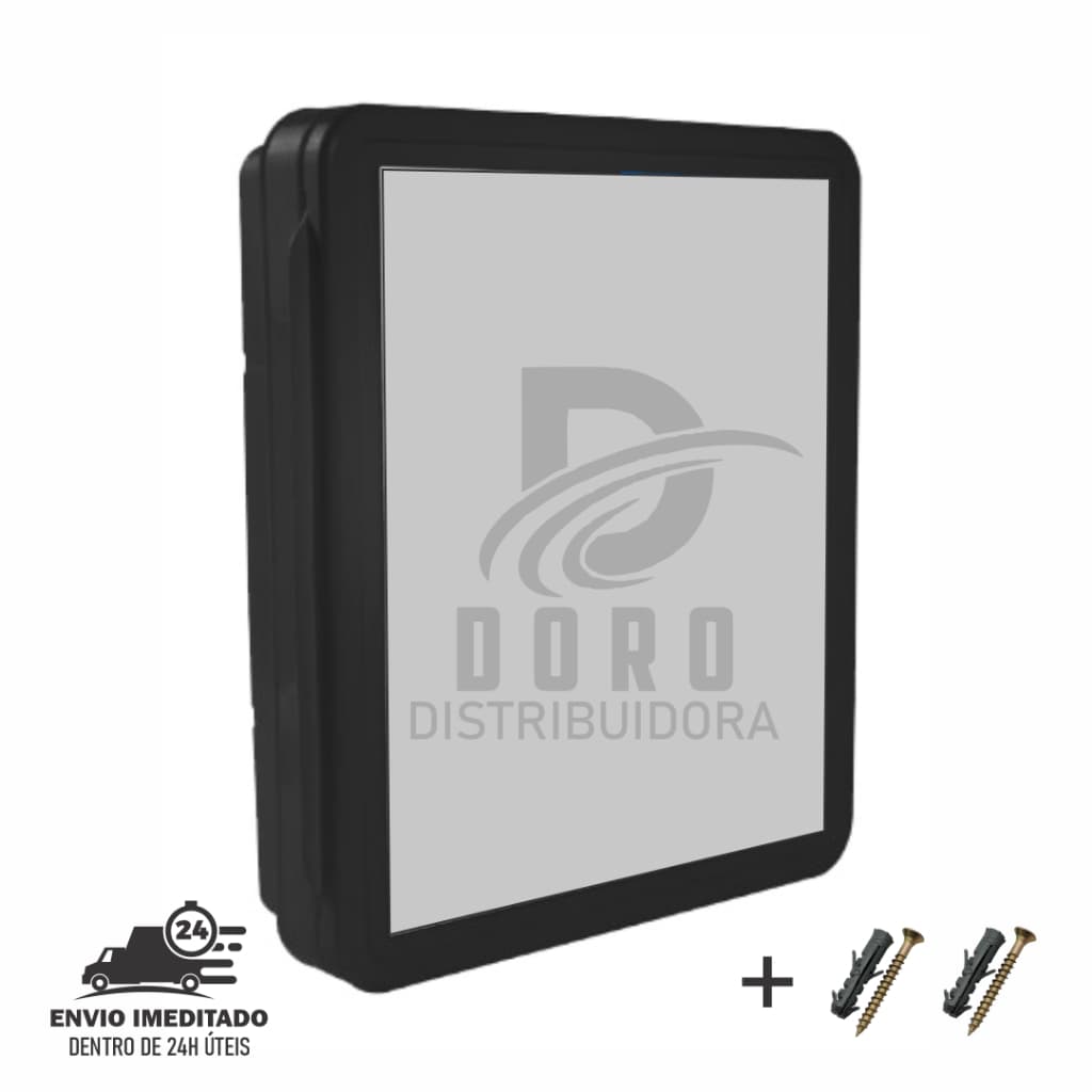 Armario Banheiro Embutir Sobrepor Espelho Vidro Armário + Parafuso e Bucha