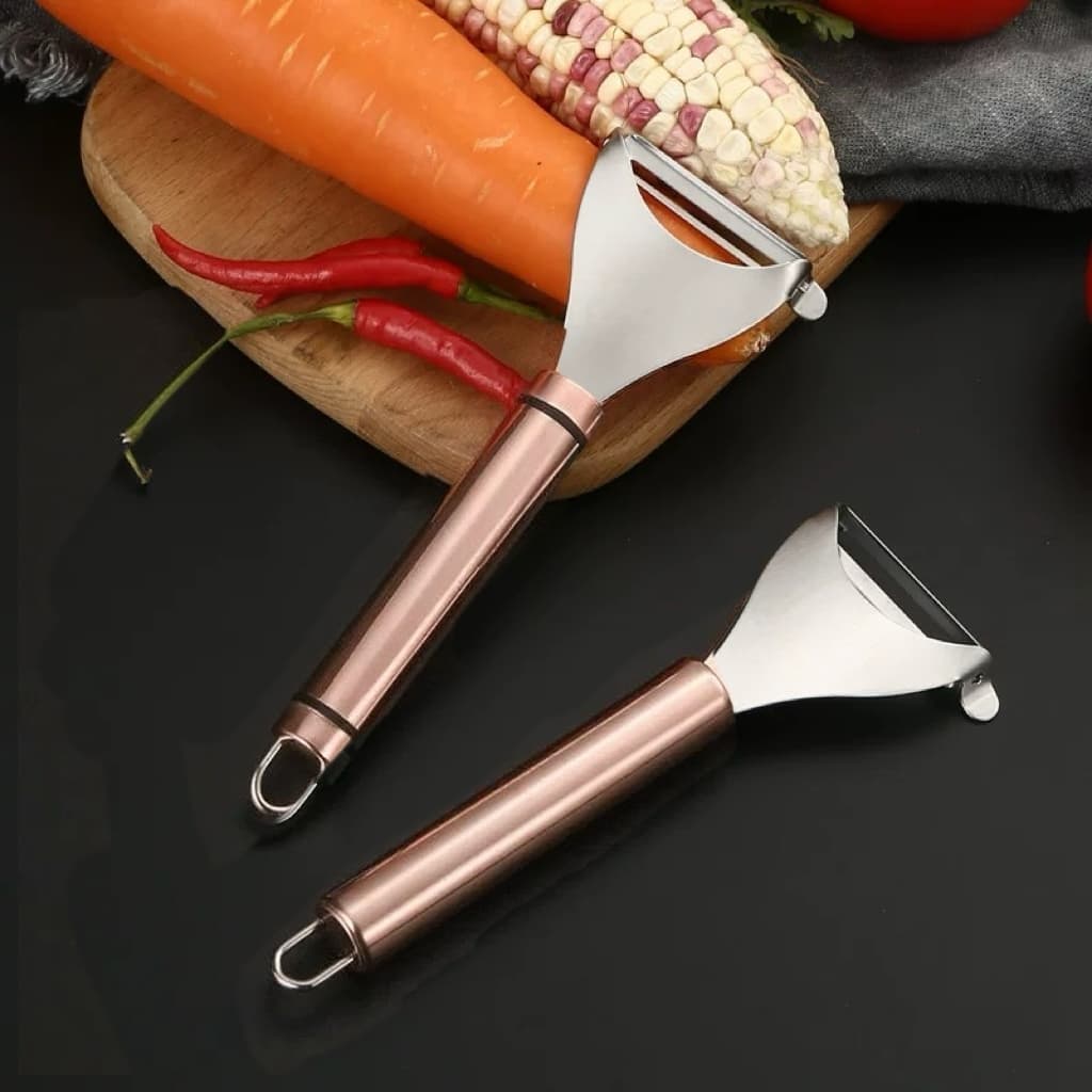 Descascador de Legumes Inox Rose Gold
