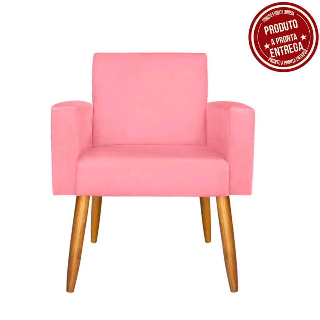 Envio Imediato - Cadeira para Manicure Nina Pés Palito Suede Premium