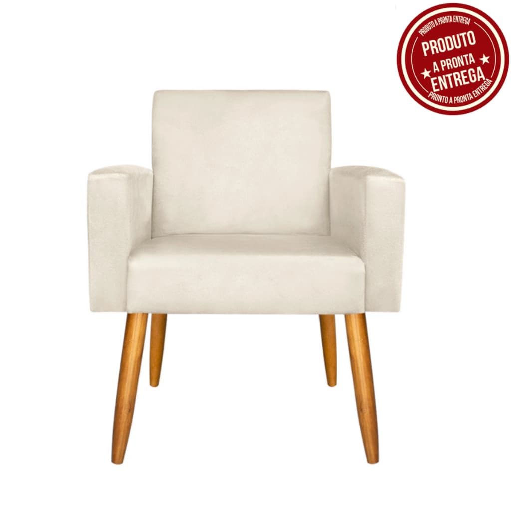 Envio Imediato - Poltrona para Salão de Beleza Nina Pés Palito Suede