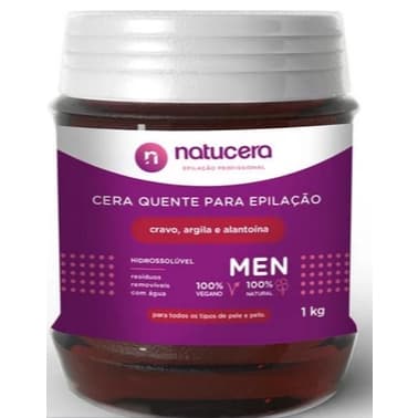 Cera Depilatória Hidrossolúvel Cravo 1kg - Natucera