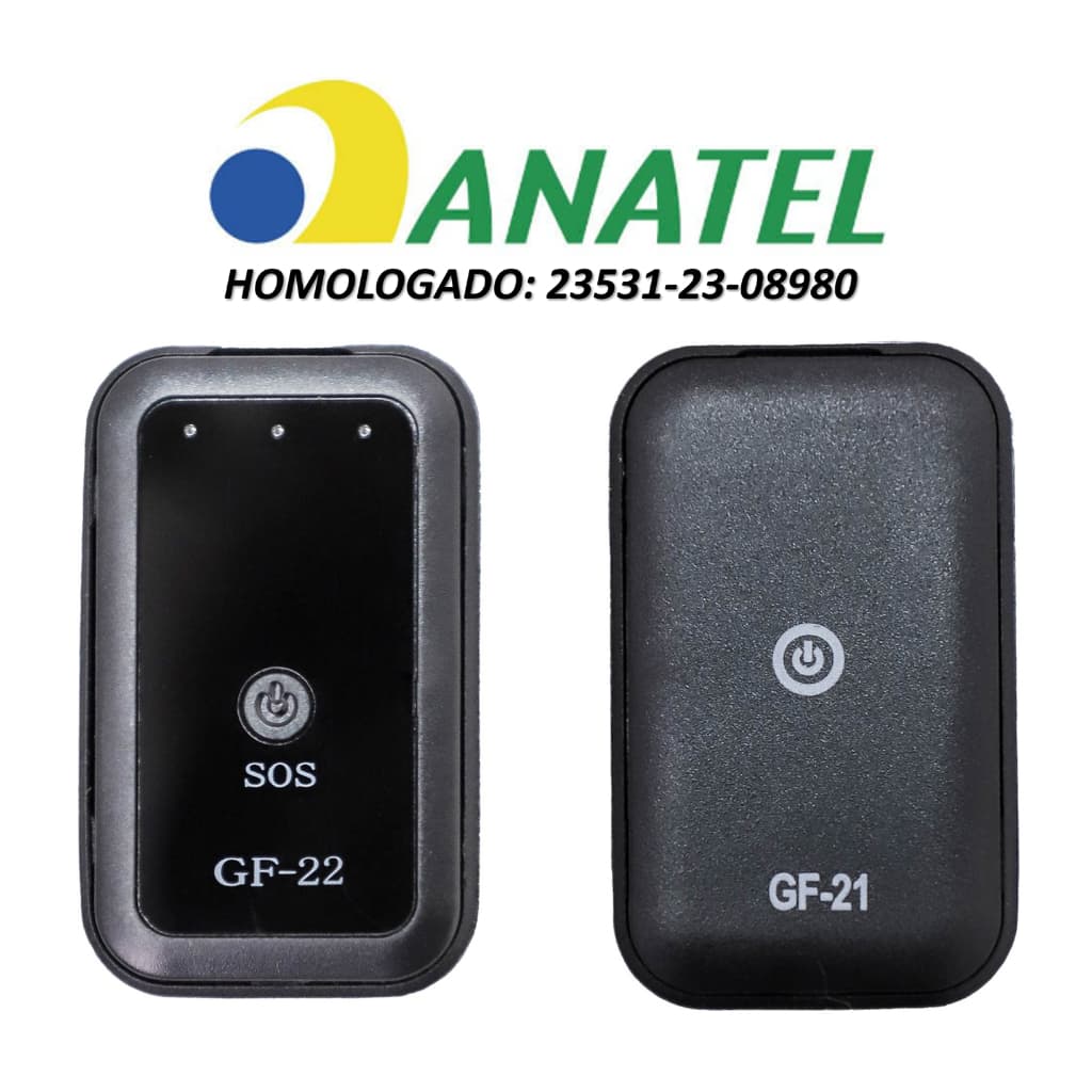 Rastreador GPS com Função Escuta profissional Homologado Anatel GF21 GF22