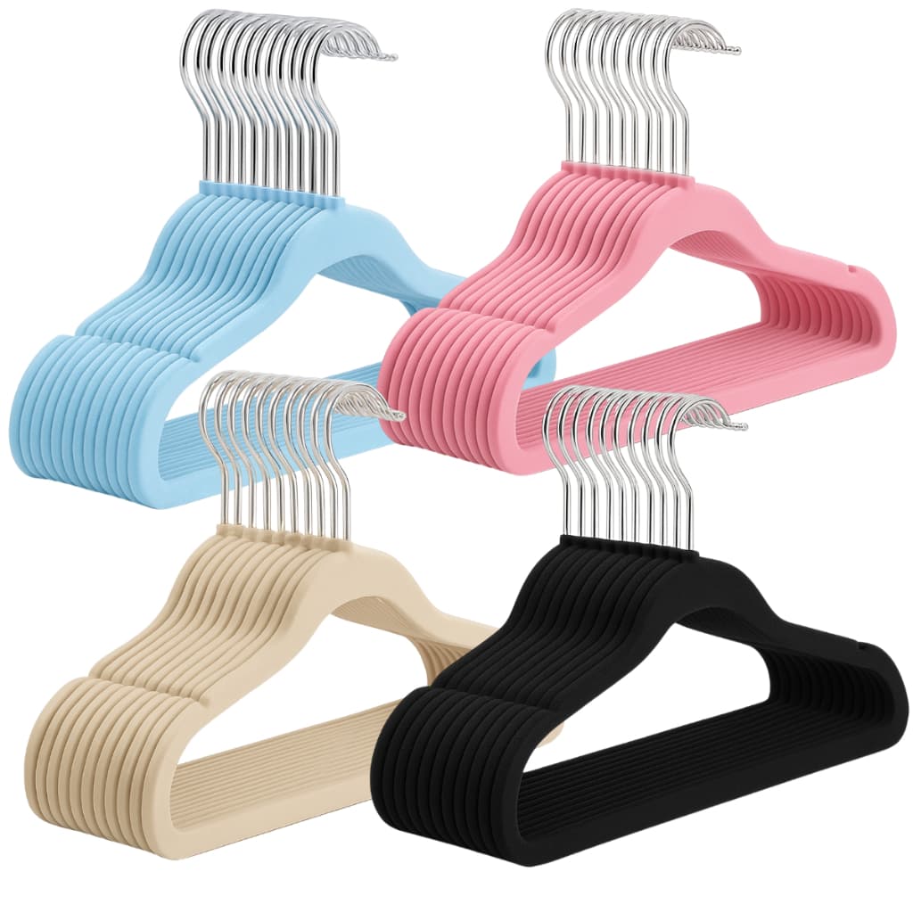 Cabide de Veludo Infantil 【20】【50】【100】 Unidades Atacado Camisetas, Vestidos, Calças Resistente