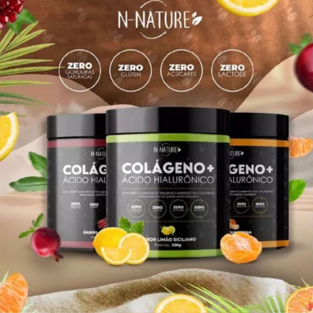 Colageno + Ácido Hialuronico 216g Mega Oferta + Frete Gratis