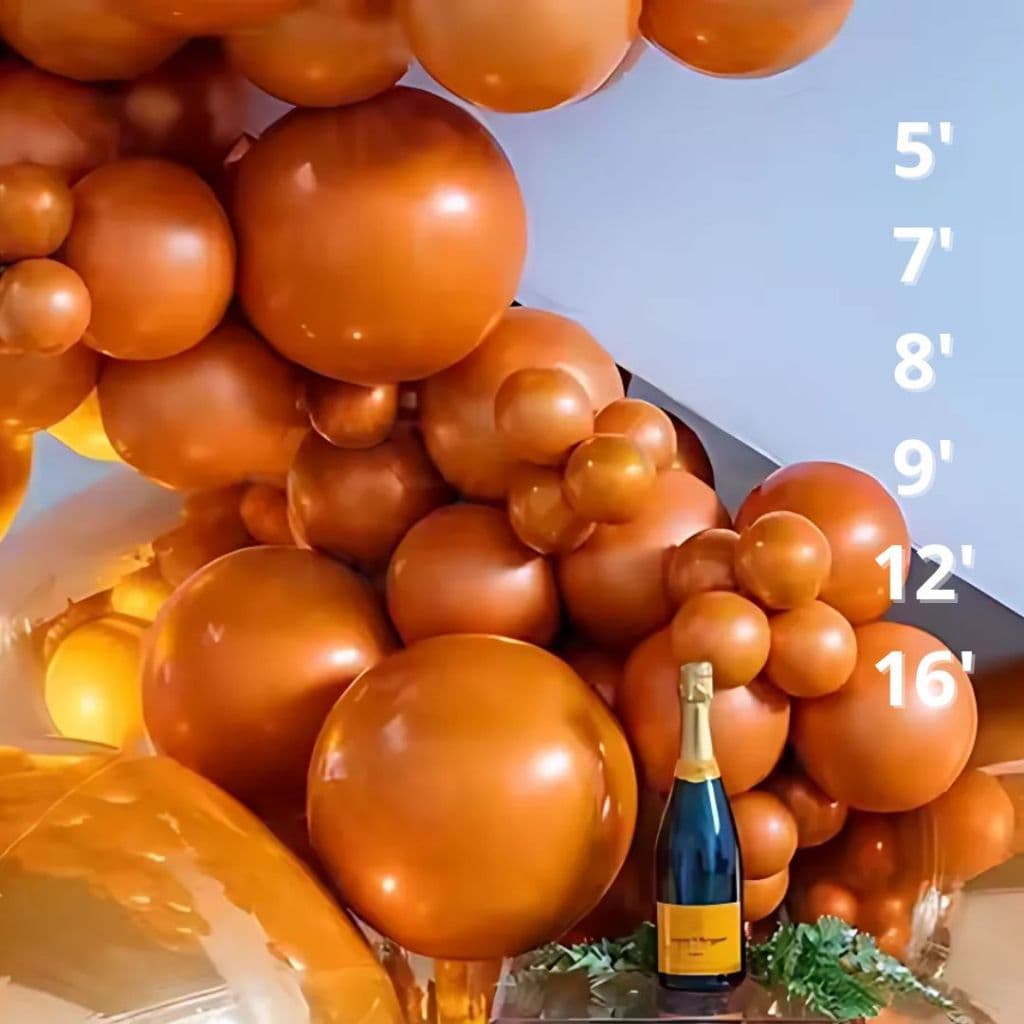 Balão Terracota FestBall Bexiga de Látex Premium Vários Tamanhos e Quantidades para Decoração de Festas