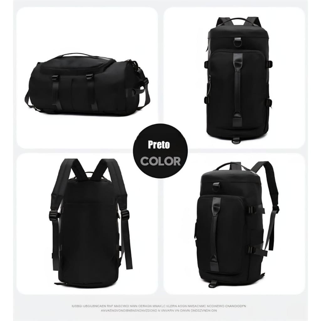 Bolsa Mala Esportiva Mochila Costa Transversal Fitness Treino Futebol Academia Impermeável 30L Capacidade