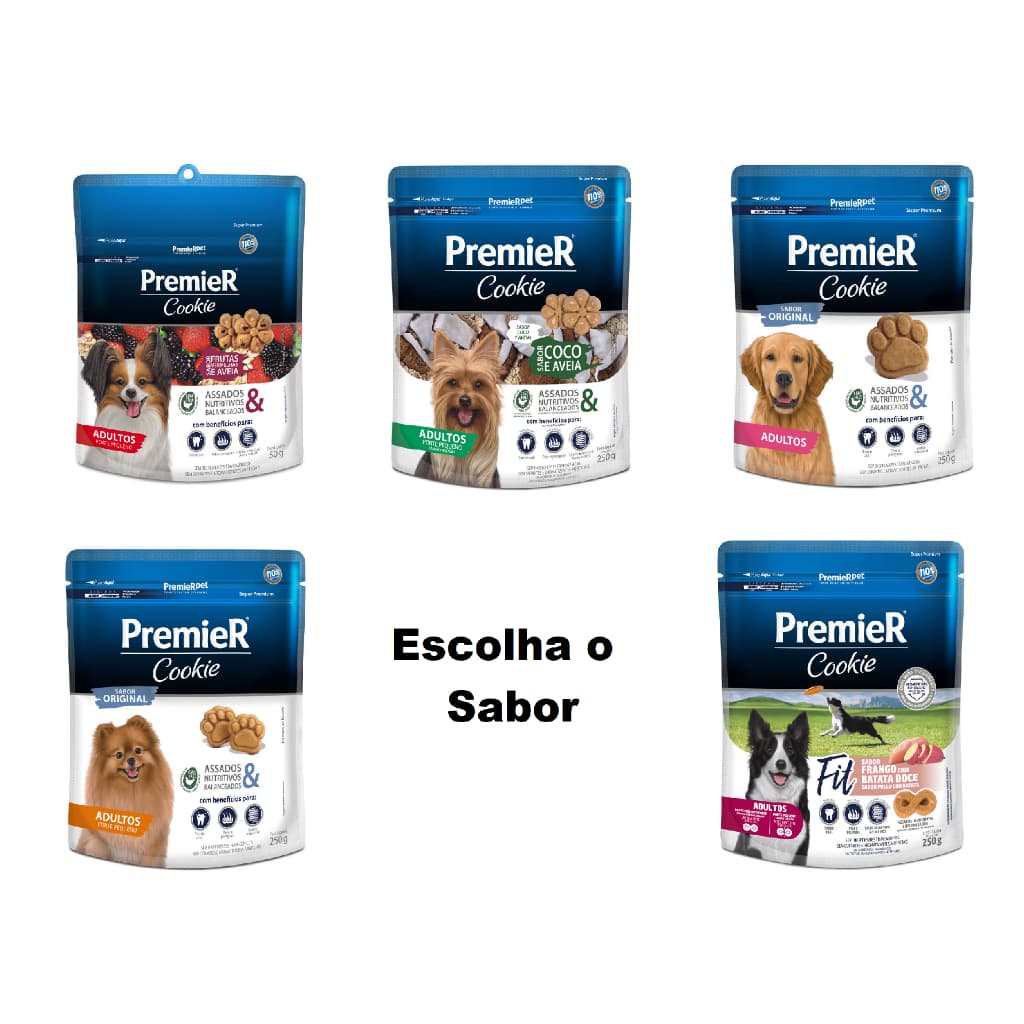 Biscoito para Cães Premier Cookie 250G Sabores