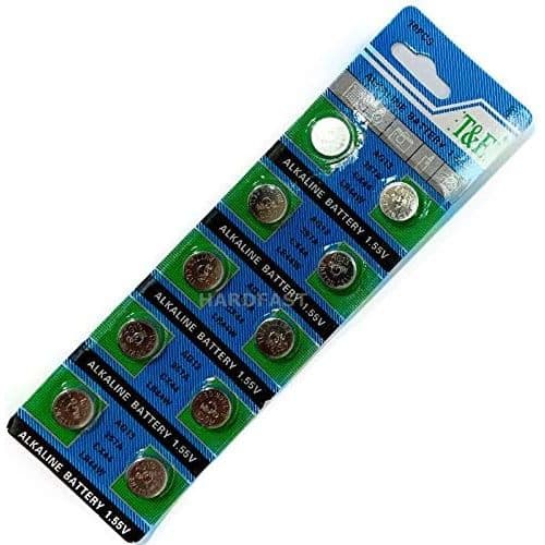 Pilha Bateria  Para Relogio Aparelho De Audição Ag13 Lr44 Cx44 Lr44w 1.55v Cartela 10 Unidades