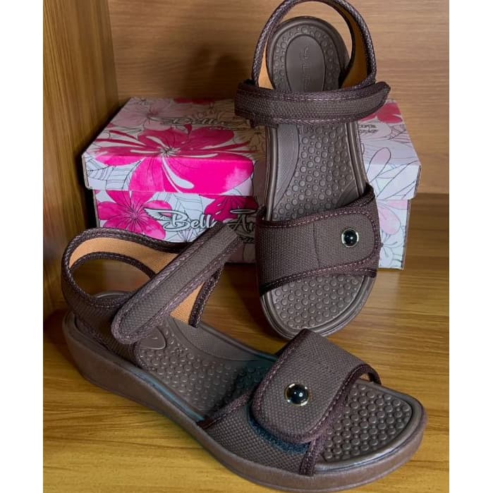 Sandália feminina Ortopédica Massageadora Alivio Dores Esporão