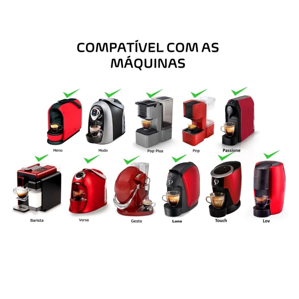 1 Cápsula Três Corações Recarregáveis Reutilizáveis Com Colher