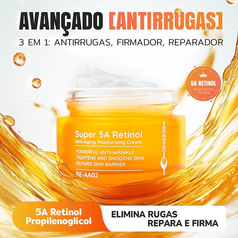 BEIERMEI creme Hidratante Facial Anti-Aging Retinol Wrinkle 30g/10.1FL Hidratante, nutritivo, hidratante e reafirmante