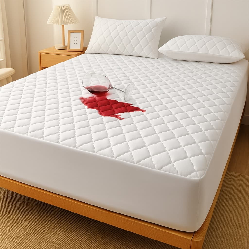 Lençol Protetor Ajustável Macio e Impermeável Avulso Para Colchão Berço Solteiro Casal Queen e King