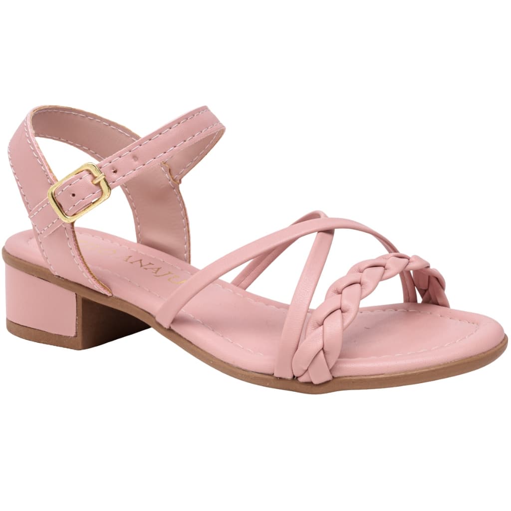 Sandália Infantil Menina Confortável Trança X Saltinho Lançamento do 28 ao 36 Ref. 049