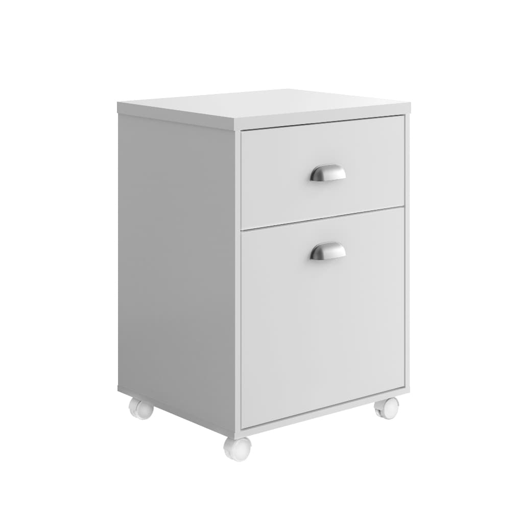 Gaveteiro Faria Lima Organizador com Rodas de Mesa Escritório 2 Gavetas Home Office Cores