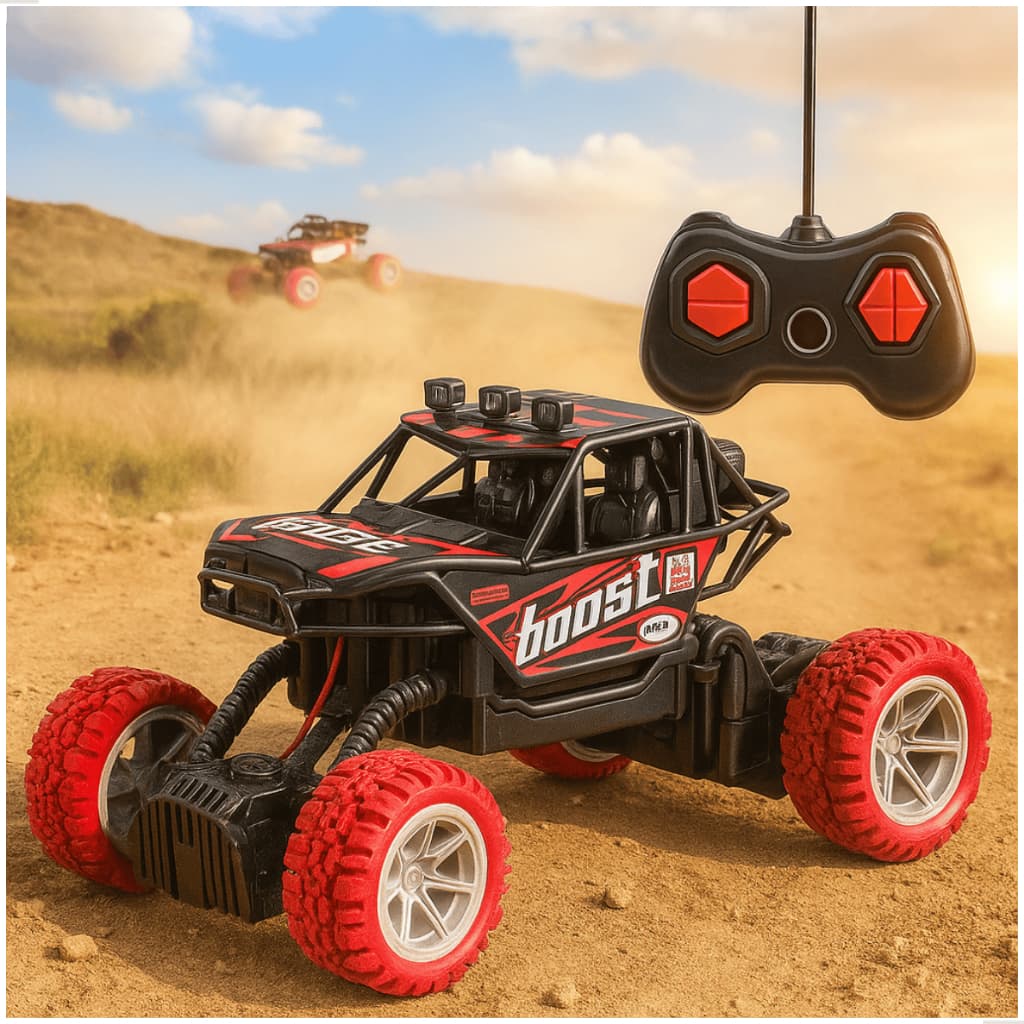 Carrinho de Controle Remoto Anda Na Terra Jeep Off Road Rock Crawler Brinquedo Infantil Barato
