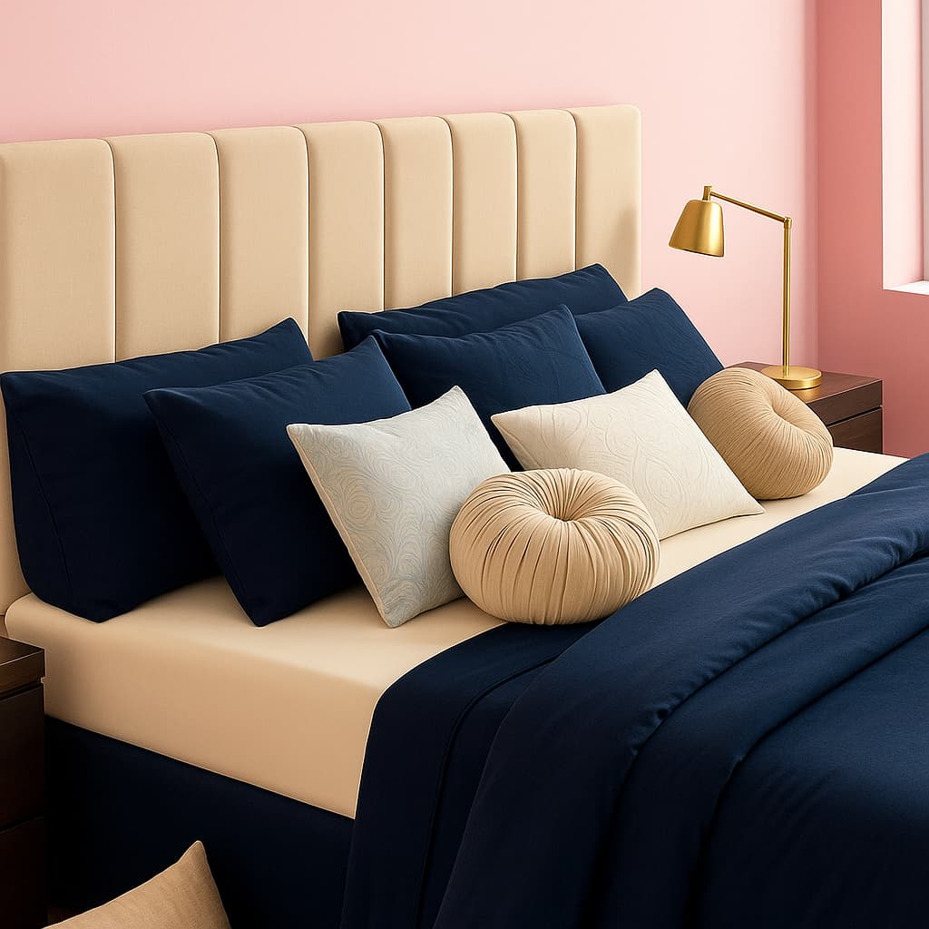 Kit Até 10 Placas de Cabeceira Modular Estofada 45x20cm Cama Solteiro Casal Queen King Envio