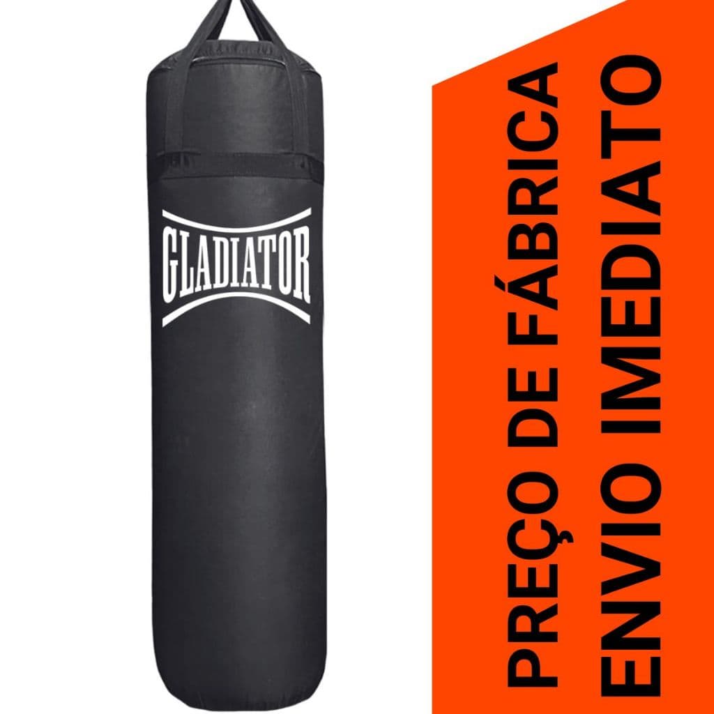 Saco de pancada 120X100 Gladiator Ou seja (VAZIO) 50 70 90 Boxe - Jiu Jitsu - MMA