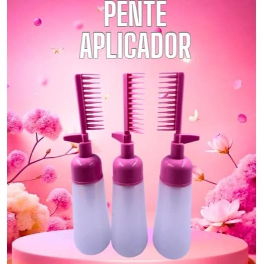 Pente Aplicador De Óleo/Creme/Tintura Para Todos Os Tipos De Cabelo