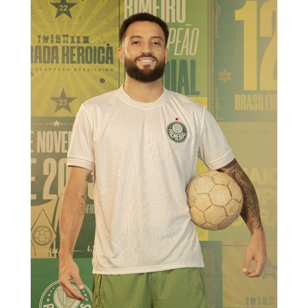 Camisa Palmeiras Home Off White Masculina Oficial