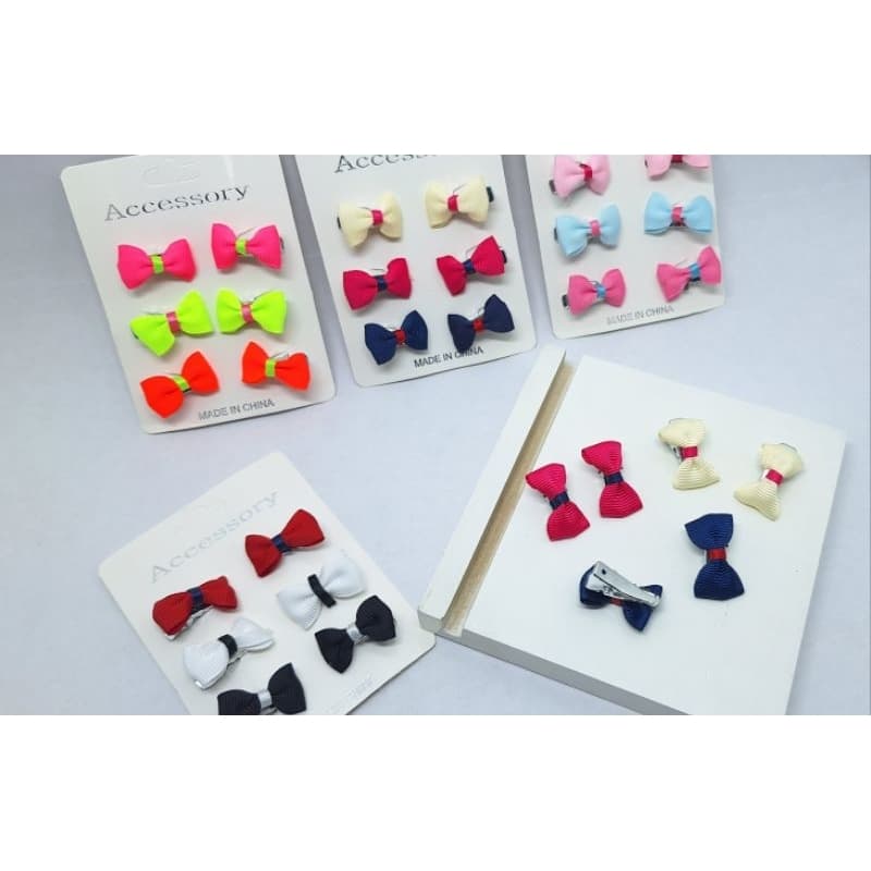 Kit Mini Laços com Bico de Pato Lacinhos Pet Bebê Acessórios de Moda Estilo e Delicadeza