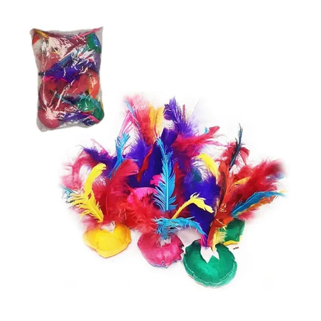 Kit Com 10 Peteca Pacote P Festa Junina brinquedo festa infantil