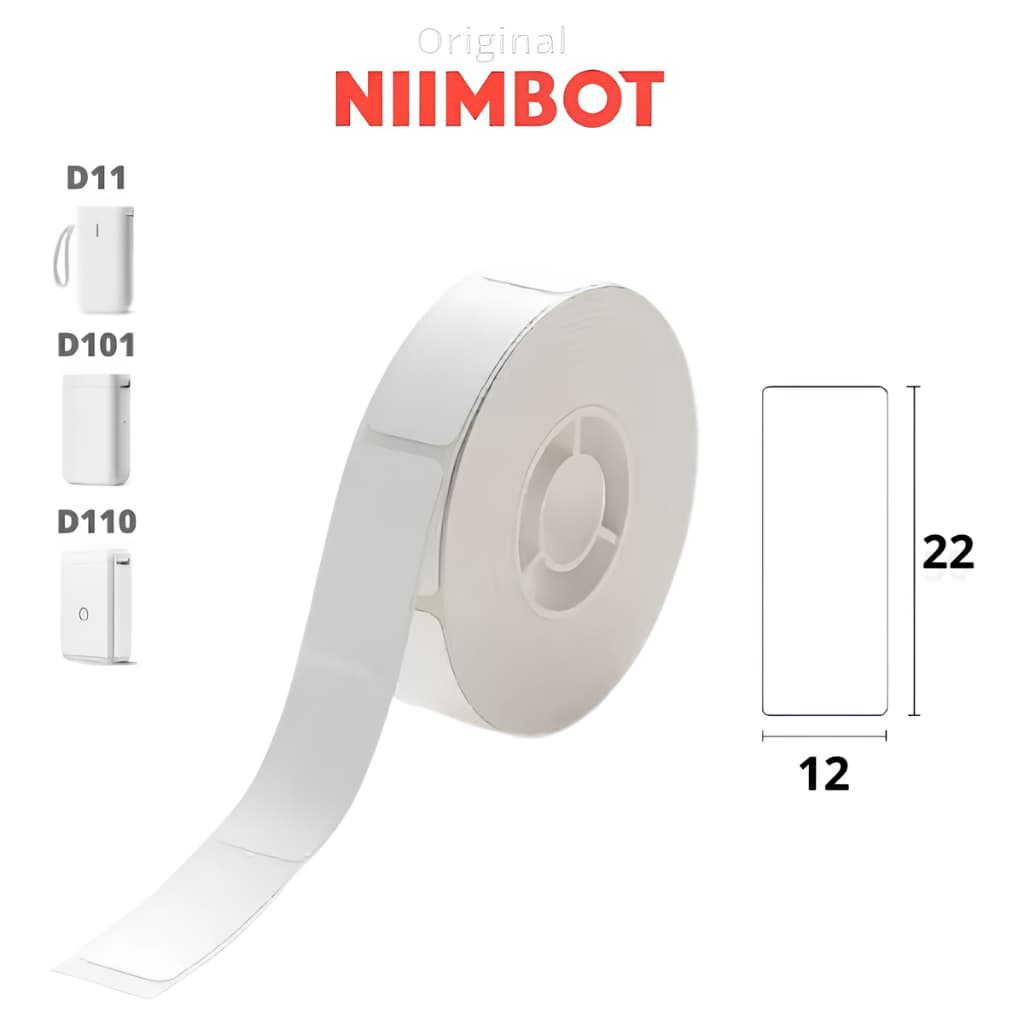 1 Rolo Etiqueta 12x22 Niimbot D110 D101 D11