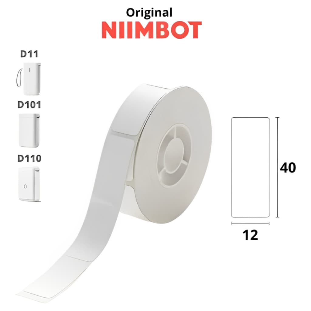 1 Rolo Etiqueta Niimbot D110 D101 D11 12x40
