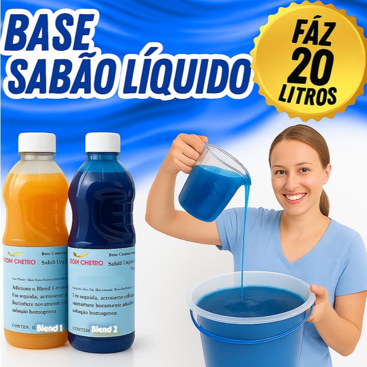 SABAO LIQUIDO CONCENTRADO PREMIUM MOMOS NOVO 1L FAZ 20L ( BLEND 1 E BLEND 2 ) B.C