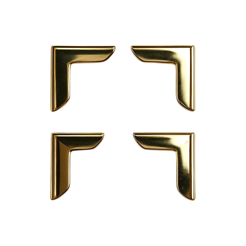 Cantoneira para bolsa, carteira cadernos livros (2 pares)