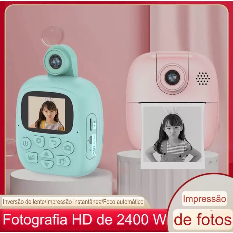 Camera Infantil Digital Filmadora Infantil Mini Maquina Fotografica Infantil Fotografa E Filma Tira Foto De Verdade